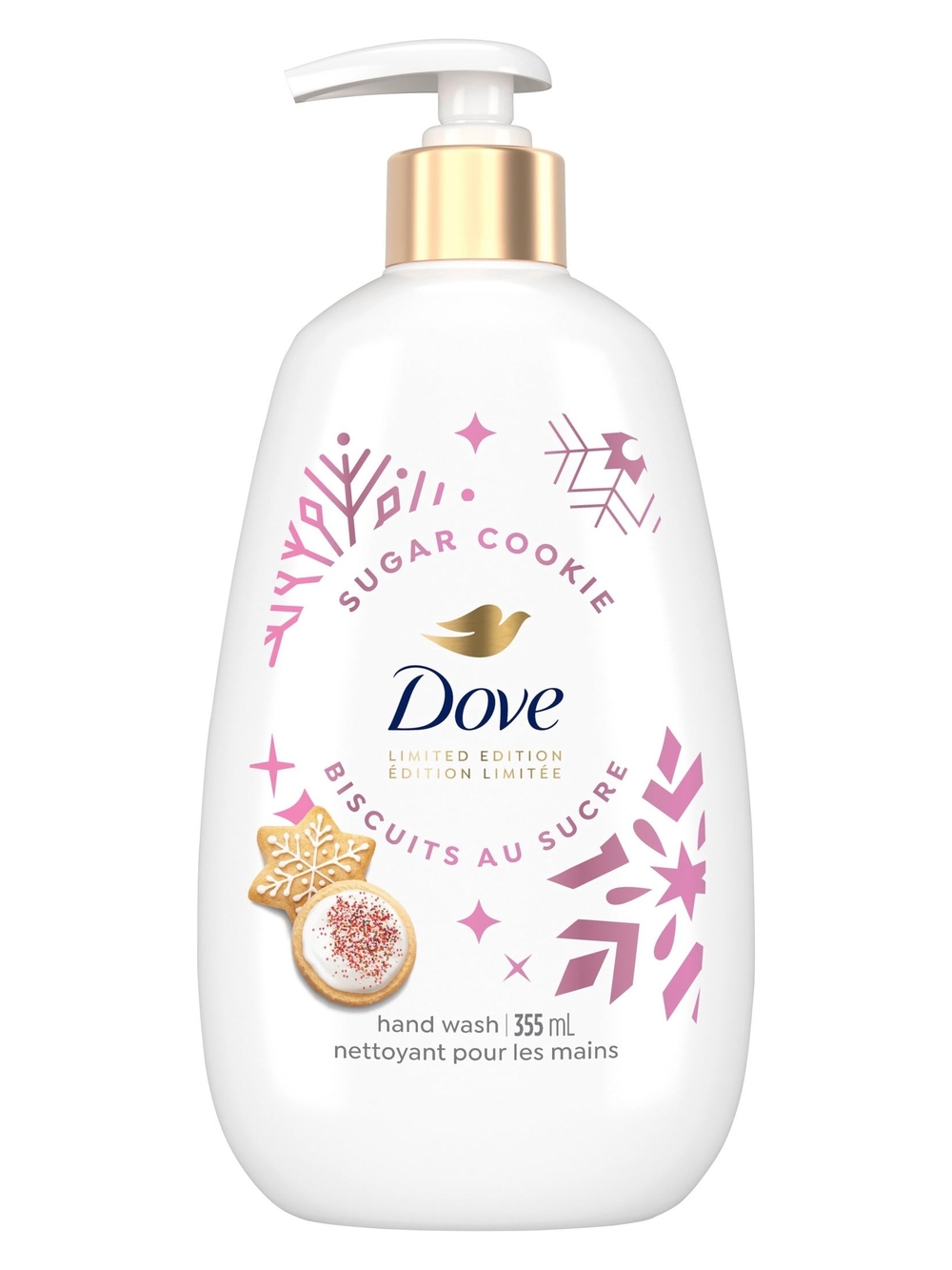 Dove Sugar Cookie Hand Wash — White & Pink (Limited Edition)